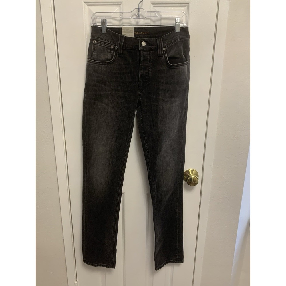 NWT Nudie Grim Tim Jeans Black Haze 29 x 31